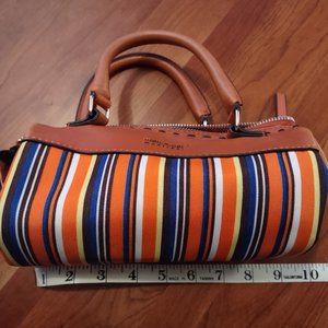 Matt & Nat Vegan Leather Striped Ibiza Mini Satchel